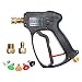 EDOU 5000 PSI High Pressure Power Washer Short Gun Kit,includeing 5 Spray Nozzles 1/4'' Quick-Connect M22 Fitting for Honda Excell Troybilt, Simpson,Generac, Briggs Stratton.