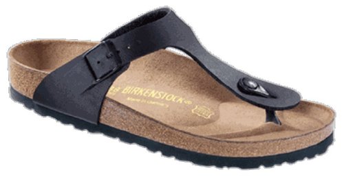 Birkenstock Girl's BIRK-043693 Gizeh Birko-flor Sandal, Black, 33