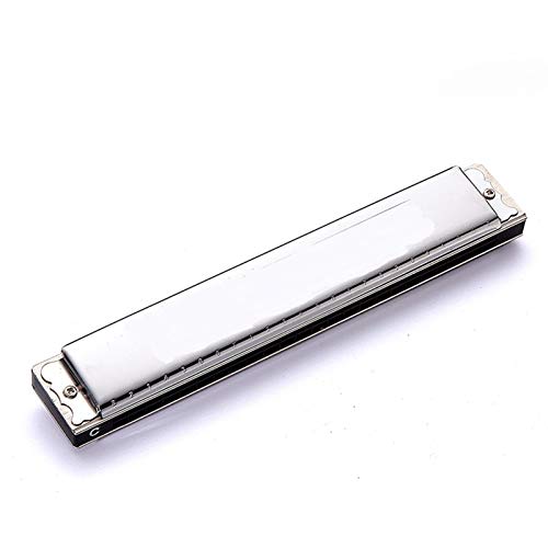 KIRANDIE Organe Bouche Harmonica 24 Trous for la clé Harp débutant de C/D/E/F/G/A/B avec Une boîte en Argent (Color… - Les Beatles, Paul McCartney, John Lennon, RIngo Starr, George Harrison KIRANDIE Organe Bouche Harmonica 24 Trous for la clé Harp débutant de C/D/E/F/G/A/B avec Une boîte en Argent (Color…