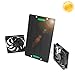 Solarpanel Lüfter Kit, 10W 800MA Solarbetriebener Ventilator, Wasserdichter Abluftventilator Monokristallines Silizium Solarpanel für Wohnmobil-Gewächshäuser, Schuppen, Haustierhäuser