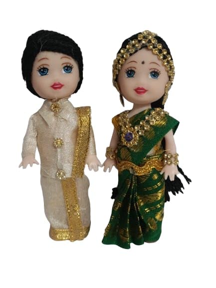 Traditional Indian Wedding Doll Set for Girls, Boys and Toddlers (orange) (B0D9TF7T56) Amazon Price History, Amazon Price Tracker