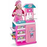 Cozinha Gourmet Infantil Completa Rosa Sai Água Magic Toys 8016