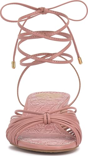 Image of Vince Camuto Lory Ankle Wrap Kitten Heel Sandals