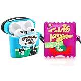 【2 Pack】 TYOROY 3D Cute Cow Icecream&Takis Potato Chips Case for Airpod 3rd,3D Vivid Food Airpods