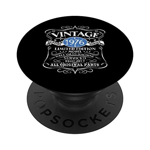 Vintage 1976 46 regalo de cumpleaños hombres mujeres diseño original PopSockets PopGrip Intercambiable