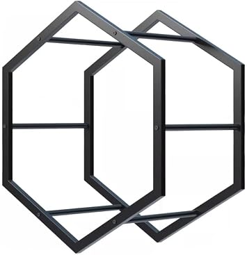 Tire Rack - Steel Tire Display Rack for Garage, Triangle Hexagon Design, Heavy-Duty Wheel Organizer