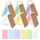 2.Anneaux De Reliure Pratiques Inclus : Livré Avec Des Anneaux MéTalliques Robustes Pour Organiser Soigneusement Votre Cartes De RéVision, éVitant La Perte Et Les Gardant Portables.