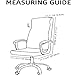 Chair Cover Office Chair Covers All-inclusive Dustproof Elastic Zip Chair Protector Cover Modern High Back Compute Chair Protector Soft Universal Rotating Chair Cover Slipcover,Removable Washable