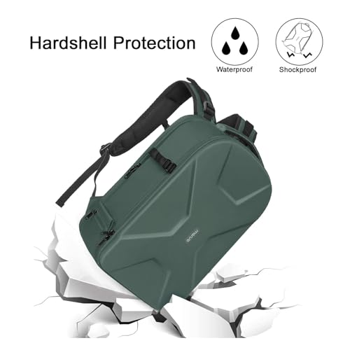 Mochila para cámara MOSISO impermeable con compartimentos miniatura 3