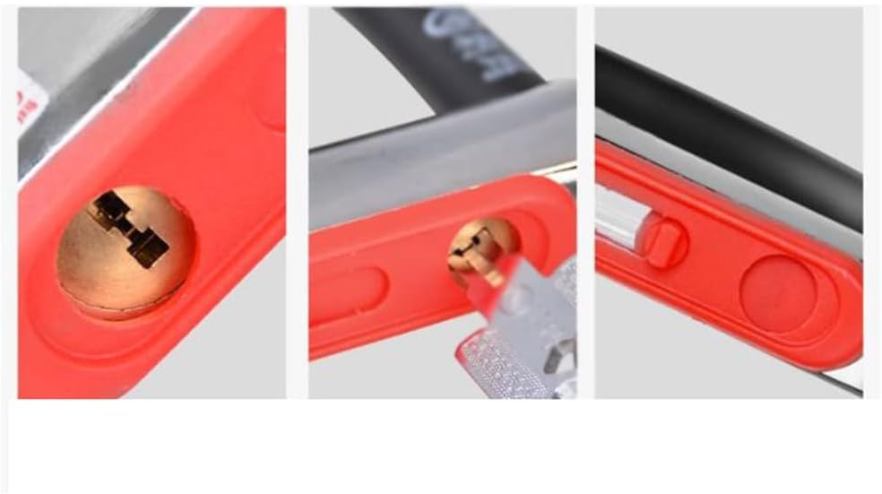 Heavy Locks Bike U Lock Heavy Duty Bicycle U Lock Secure Bike Security U Lock with Keys for Bikes Electric Bikes and Scooters U-Locks for Bicycles