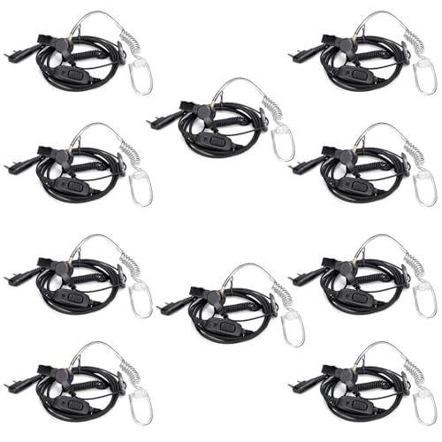 Image of Retevis Surveillance Radio Earpiece, Coiled Cord, for H777 /RT22 /RT68 /RT21