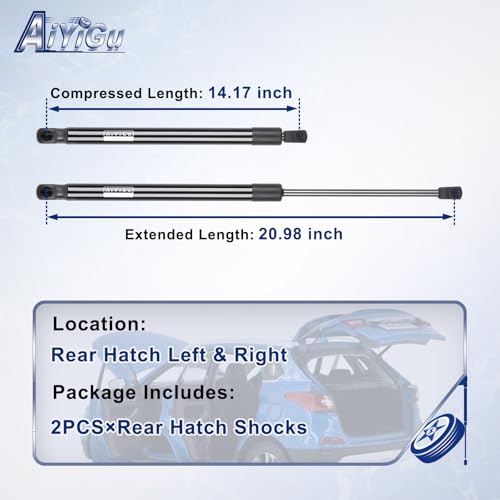 AiYiGu 7012 Rear Hatch Shocks Struts Lift Gate Supports Gas Springs Compatible with 2016 2017 2018 2019 Kia Sorento, Pack of 2 PCS, Replace PM3350 by AiYiGu - Used condition - Image 2