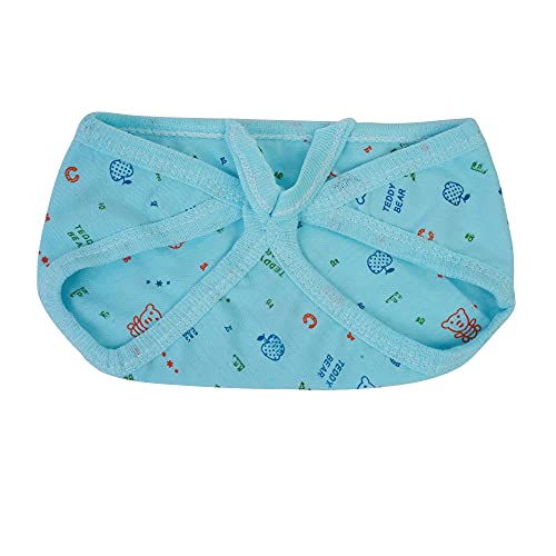 Image of Baby Hosiery Nappy Langot Washable and Reusable Plain Solid Cloth Langot /Cloth diaper /U Shaped /Nappy Tying Langot For Baby Boys and Baby Girls - Pack of 6 (Small) (Multicolor)