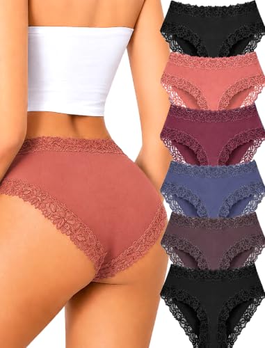 Cotton Underwear for Women Sexy Lace Panties Cheeky Bikini Lingerie Sets 6