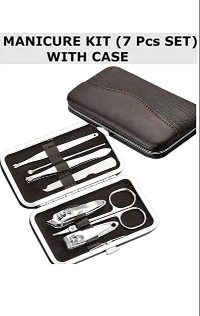 7-in-1 Stainless Steel Manicure & Pedicure Traveling Grooming Personal Care Tools Kit 3