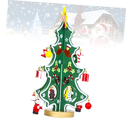 Ciieeo 3 Pecas Árvore De Natal Clássica Tampo De Mesa Decorações De Bolo Decorações De Mesa De Escri