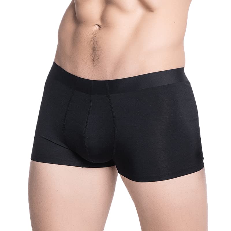 Image of dockstreet Ultra Soft, 100% Cotton Smooth Boxer Brief Comfortable Stretchable /Soft Fabric Brief Trunk Styled Underwear for Men