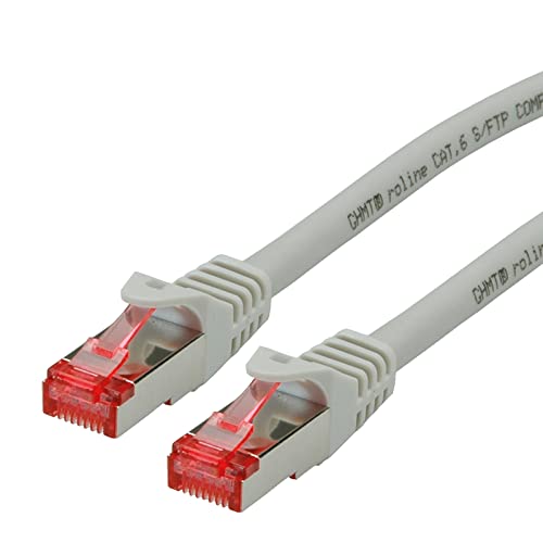 Roline S/Ftp Cavo Di Rete Cat 6 Component Level Lsoh, Grigio, 15 M
