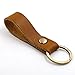 Jzcky Shzrp Leather Valet Key Chain Key Ring,Brown and Dark Brown,2-Pack