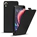 Produktbild Conie BF4667 Basic Flip Kompatibel mit HTC Desire 10 Lifestyle, PU Leder Hülle Cover Klapphülle für Desire 10 Lifestyle Tasche Schwarz