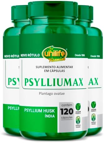 Psylliumax Unilife (Psyllium) 120 Cápsulas 3un