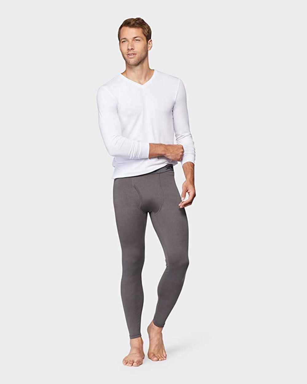 32 Degrees Mens Underwear Long Johns Base Layer Leggings $28 Gray XL