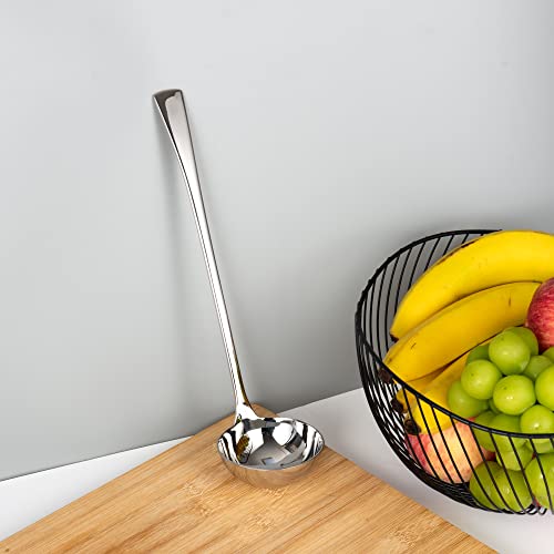 Imeea Punch Ladle Soup Gravy Ladle 18/10 Stainless Steel Heavy Duty Kitchen Cooking Serving Ladle 11-Inch, 2.7-Ounce #TOP6