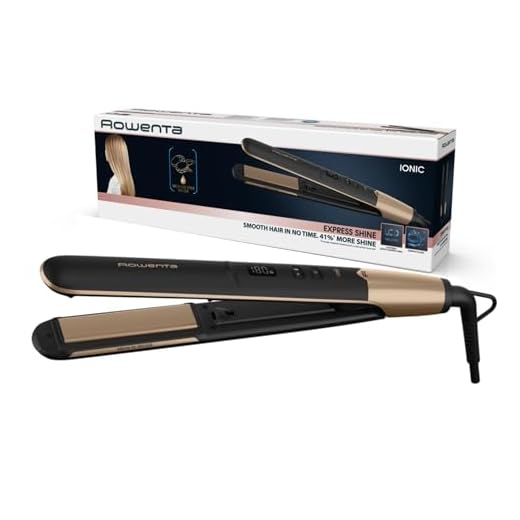 Rowenta Express Shine Aceite Argán SF4630 - Plancha pelo con revestimiento cerámico, 8 temperaturas, rendimiento alisado eficiente, placas extralargas, calentamiento rápido, sistema de bloqueo