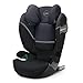Cybex Gold Silla de Coche para Niños Solution S I-Fix, para Coches con y Sin Isofix, Grupo 2/3 (15-36 Kg), Desde los 3 Hasta los 12 Años Aproximativamente, Negro Granito