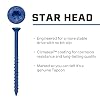 Tapcon 3/16 x 2-1/4 Inch Blue Climaseal Star Head Concrete Anchors, 75 PCS, Corrosion Resistant Coating, Heavy-Duty Concrete and Masonry Screws, Superior Holding Strength, Drill & T-25 Bit Included