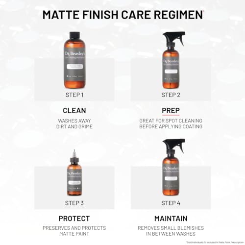 Dr. Beasley's - MP20D12 Matte Paint Cleanser -12 oz., Easily Removes Grease and Heavy Soil, Safe On All Matte Surfaces, Readily Biodegradable