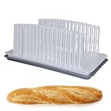 Vassoio per tagliare il pane, design regolabile e pieghevole con base raccogli briciole, strumento...