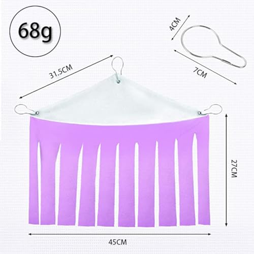 Sarini 2 Stück Hamsterzelt-Hängematte,Kleintierversteck,Haustierversteck,Eckunterstand,versteckte Hängematte Haustierversteck,Käfigzubehör für Hamster,Chinchillas,Igel,Kaninchen (lila + blau)