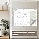 Qupuce Magnet Kalender kühlschrank 2025 2026(18 Mo) 32 x 22 cm, Magnetischer Kalender von Jul.2025 bis Dez. 2026, Monatsplaner/Wandkalender Familienkalender für Zuhause oder Büro