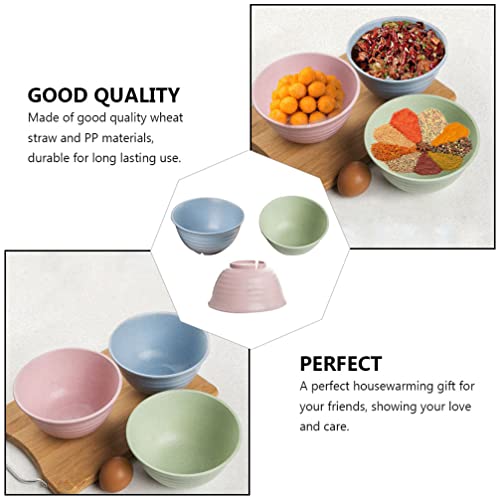 UPKOCH 3 Pcs Bacias de Cereais Inquebráveis ​​Bacias de de Trigo Tigelas de Laterais de Gelado Tigel
