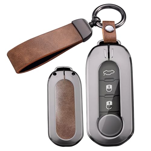Coque de clé Fiat 500 style élégant au quotidien avec porte-clés