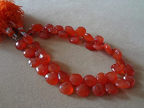 Carnelian Briolette Hearts cornaline naturelle pour réparer un collier