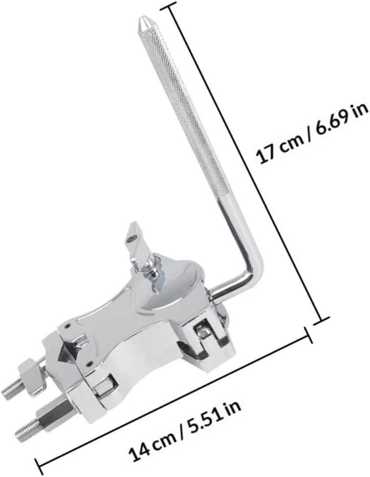 Drum Clamp Alloy Expansion Clip Mounting Hardware for Tom Drum Stand Extension Compatible with Stands Percussion Accessory