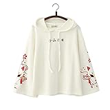 Mode Branché Esthétique Minimaliste Élégant Renard Conception Longue Manches Sweat à Capuche Veste