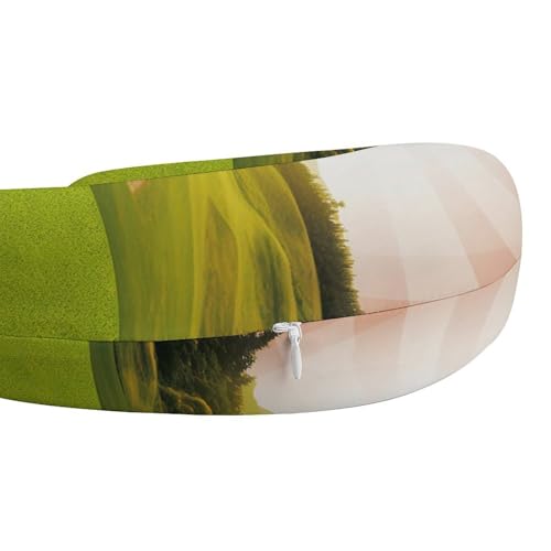 Almohada de viaje espuma viscoelástica tamaño único miniatura 4