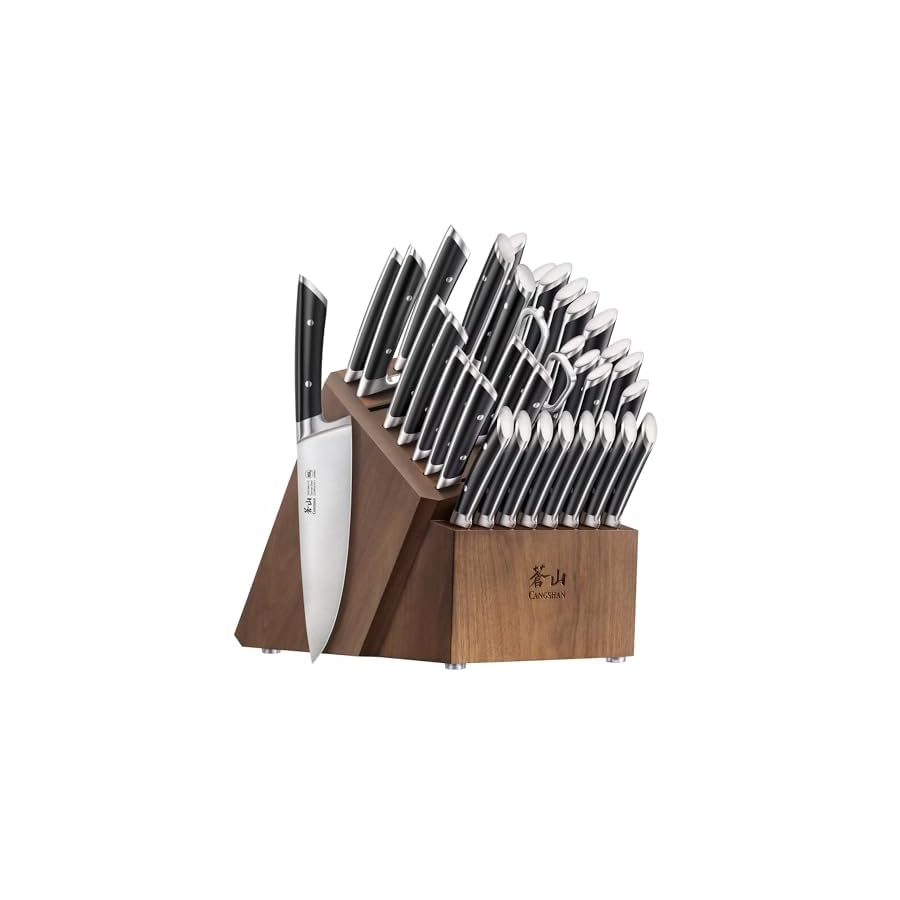 Cangshan-OLYMPUS-Series-36-Piece-Block-Set-Forged-German-Steel-Black-505545 Cangshan OLYMPUS Series 36-Piece Block Set, Forged German Steel, Black, 505545