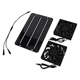 [Sûr et durable] Ce ventilateur d'extraction solaire est doté d'un filet de protection pour éviter les blessures aux mains et aux petits animaux, tout en le bon fonctionnement des pales.Fabriqué en ABS, il est étanche et reste fonctionnel même par temps de pluie, sans risque de court-circuit.