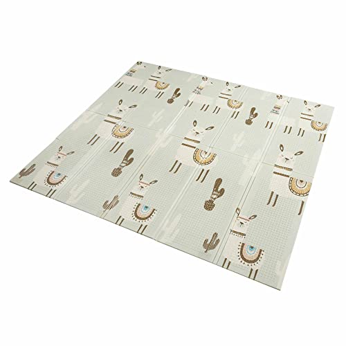 Baby Vivo Premium Omkeerbaar Speeltapijt Alpaca | Kinderspel Tapijt Speelkleed Speel Tapijt Baby Mat Baby Tapijt | 1 cm dik XPE kindertapijt XXL 200 x 180 cm - Afbeelding 6