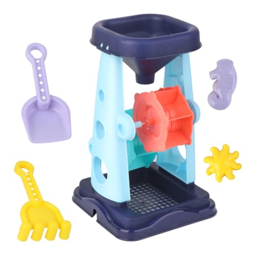 SUPVOX 5piezas Juguetes De Arena para Niño Niña Kit De Herramientas Creativas con Pala Azul Accesorios De Color Aleatorio Seguro y Duradero para Playa Piscina y Jardín