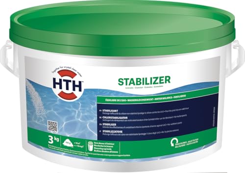 HTH Stabilisateur, Augmente la teneur en Acide cyanurique dans la Piscine