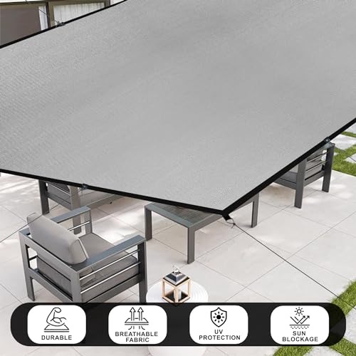 Image of Shalimar Multipurpose Shade Net /Green Net - 75% Sunblock (10 ft x 05 ft) | UV Stabilized & Heavy Duty | Ideal for Terrace, Lawn, Balcony & Greenhouse - Silver Color