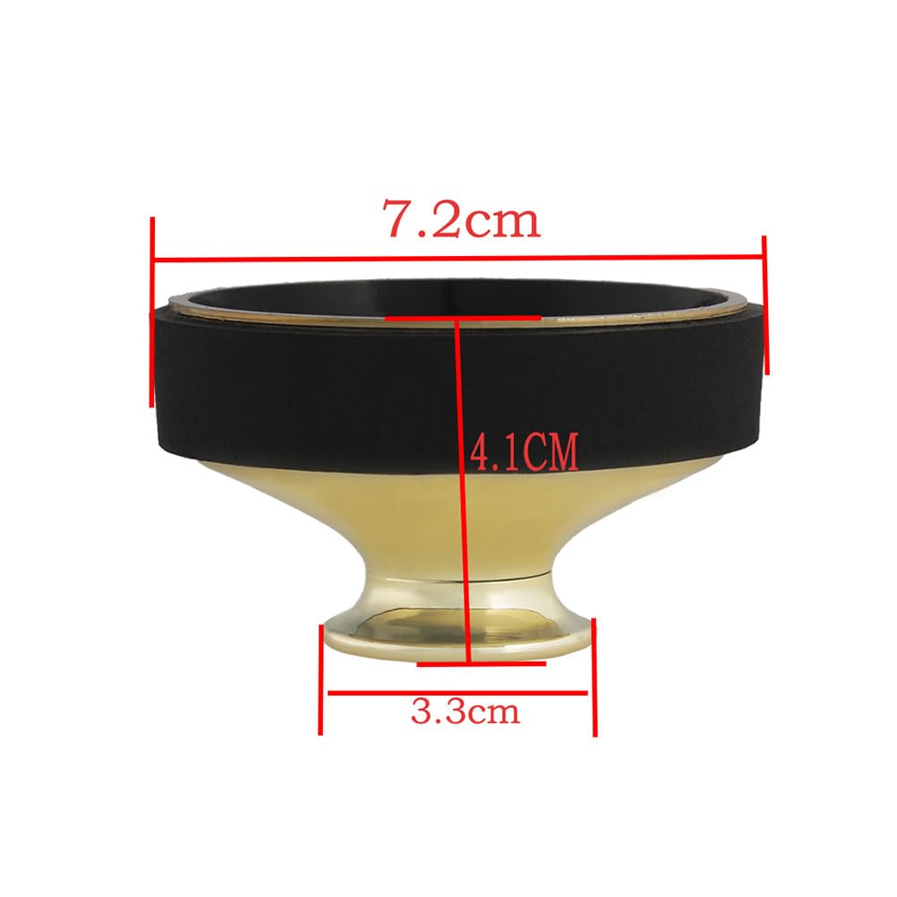 1pc Saxophon Mute Tenor Saxophon Mute Kunststoff Saxophon Mute Altsaxophon Praxis Dämpfer Schalldämpfer für Saxophon Altsaxophon Mute Saxophon Lärm Entfernen Zubehör Goldene Komponente Abs