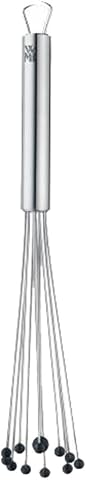 WMF Profi Plus Silikon Toplu Çırpıcı, 27 cm, Cromargan® Yüksek Kaliteli Yarı Mat Paslanmaz Çelik, 200°C'ye Kadar Isıya Dayanıklı Silikon, Askı Halkalı, Bulaşık Makinesinde Yıkanabilir
