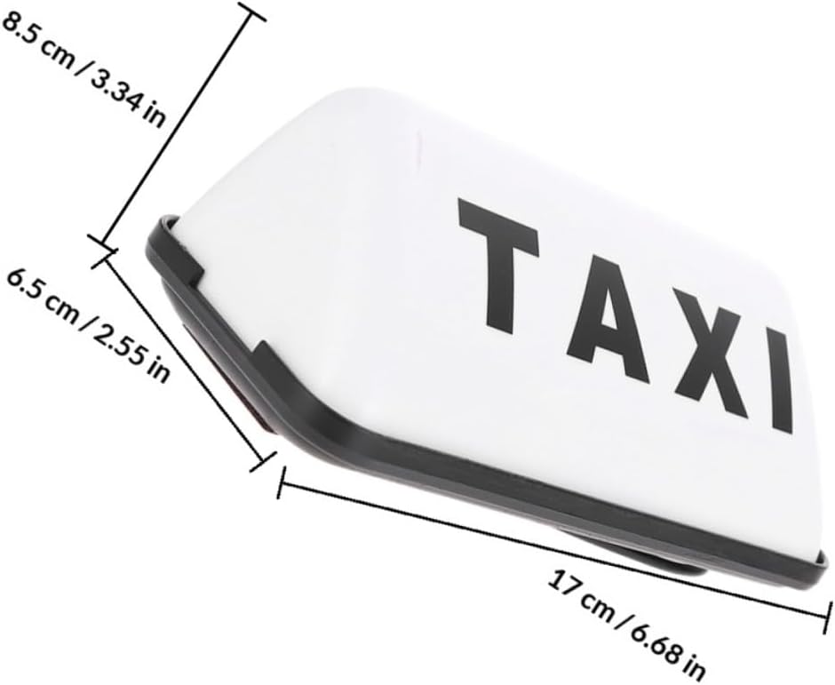 12v Taxi Roof Light Sign Led Car Top Marker Lamp for Identification and Maximum Visibility Compatibility for Taxi Drivers Easy Setup and Construction