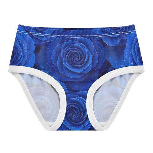 Cotton Girls Underwear Toddlers Blue Rose Petals Floral Little Girl Panties Animal Kids Briefs Undies 2t